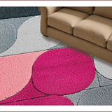 Ultra Soft Area Rug, Non Slip, Stain Resistant, Washable Area Rugs for Living Room, Bedroom, Washable Grey and Pink Entryway Carpet for Minimal Living(Gray)