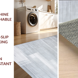 Ultra Soft Area Rug, Non Slip, Stain Resistant, Washable Area Rugs for Living Room, Bedroom, Sleek Neutral Shaggy Elegance(Gray)