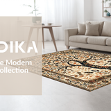 Ultra Soft Area Rug, Non Slip, Stain Resistant, Washable Area Rugs for Living Room, Bedroom, Serene Naturalistic Visual Appeal(Beige)