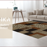 Ultra Soft Area Rug, Non Slip, Stain Resistant, Washable Area Rugs for Living Room, Bedroom, Chic Earthy Leopard Aesthetic(Brown)