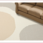 Ultra Soft Area Rug, Non Slip, Stain Resistant, Washable Area Rugs for Living Room, Bedroom, Modern Ivory Handmade Wool Living Room(Beige) - ODIKA