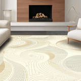 Contemporary Geometric Textured Design(Beige)