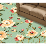 Ultra Soft Area Rug, Non Slip, Stain Resistant, Washable Area Rugs for Living Room, Bedroom, Non-Slip Sage Green Office Accent Rug(Beige)