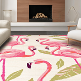 Artistic Flamingo and Blossom Fusion(Pink)