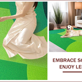 Ultra Soft Area Rug, Non Slip, Stain Resistant, Washable Area Rugs for Living Room, Bedroom, Contemporary Minimalist Green Non-Shedding Home Carpet(Green)