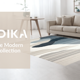 Ultra Soft Area Rug, Non Slip, Stain Resistant, Washable Area Rugs for Living Room, Bedroom, Artistic Cream Ogee Patterned Piece(Beige)