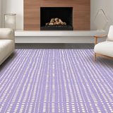 Ultra Soft Area Rug, Non Slip, Stain Resistant, Washable Area Rugs for Living Room, Bedroom, Modern Elegant Symmetrical Design(Purple)