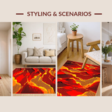 Dynamic Volcano Inspired Artwork(Red)