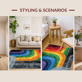 Elegant Linear Rainbow(Red)