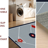 Ultra Soft Area Rug, Non Slip, Stain Resistant, Washable Area Rugs for Living Room, Bedroom, Dynamic American Sports Themed Design(Gray)