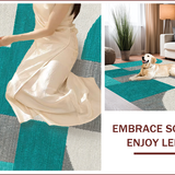 Ultra Soft Area Rug, Non Slip, Stain Resistant, Washable Area Rugs for Living Room, Bedroom, Abstract Serenity Meditation Haven(Green)
