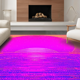 Ultra Soft Area Rug, Non Slip, Stain Resistant, Washable Area Rugs for Living Room, Bedroom, Dynamic Holographic Space Composition(Pink)