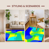 Lively Abstract Spiral Arrangement(Blue)