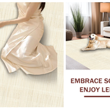 Vibrant Minimalist Shag Composition(Beige)