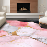 Ultra Soft Area Rug, Non Slip, Stain Resistant, Washable Area Rugs for Living Room, Bedroom, Contemporary Vibrant Color Palette(Pink)