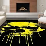 Ultra Soft Area Rug, Non Slip, Stain Resistant, Washable Area Rugs for Living Room, Bedroom, Vibrant Youthful Graphic Design(Yellow)