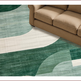 Ultra Soft Area Rug, Non Slip, Stain Resistant, Washable Area Rugs for Living Room, Bedroom, Sleek Contemporary Geometric Shapes(Gray)