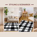 Sophisticated Graphical Plaid Element(Black)