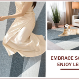 Ultra Soft Area Rug, Non Slip, Stain Resistant, Washable Area Rugs for Living Room, Bedroom, Modern Grey Non-Slip Bedroom Area Rug with Abstract Lines(Gray)