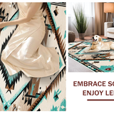 Contemporary Turquoise Tribal Elements(Beige)
