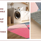 Ultra Soft Area Rug, Non Slip, Stain Resistant, Washable Area Rugs for Living Room, Bedroom, Abstract Washable Bedroom Luxury Area Rug(Pink)
