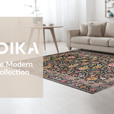 Artful Distressed Floral(Black)