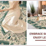 Ultra Soft Area Rug, Non Slip, Stain Resistant, Washable Area Rugs for Living Room, Bedroom, Elegant Geometric Pattern Fusion(Beige)