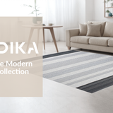 Ultra Soft Area Rug, Non Slip, Stain Resistant, Washable Area Rugs for Living Room, Bedroom, Sophisticated Diamond Motif Accent(Gray)