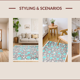Ultra Soft Area Rug, Non Slip, Stain Resistant, Washable Area Rugs for Living Room, Bedroom, Contemporary Gray Kitchen High Traffic Area Carpet(Gray)
