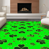 Cheerful Spring Themed Coir Mat(Green)