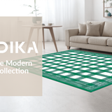 Fresh White Abstract Composition(Green)