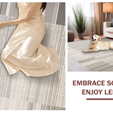 Ultra Soft Area Rug, Non Slip, Stain Resistant, Washable Area Rugs for Living Room, Bedroom, Striking Geometric Earth Tones(Gray)