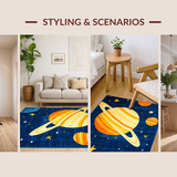 Celestial Colorful Planetary Motif(Blue)