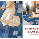 Artistic Multitonal Geometric Layout(Blue)