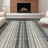 Farmhouse Woven With Timeless Dual Tone Striped(Beige)