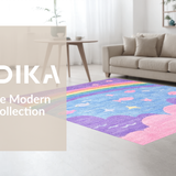 Delightful Plush Colorful Waves(Purple)