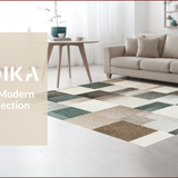 Ultra Soft Area Rug, Non Slip, Stain Resistant, Washable Area Rugs for Living Room, Bedroom, modern patchwork cotton washable(Beige)