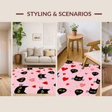 Contemporary Heartfelt Cat Design(Pink)
