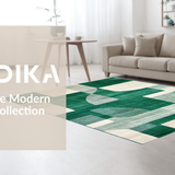 Fresh Green and Cream Swirl Design(Green)