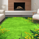 Charming Nature Inspired Shag Creation(Green)