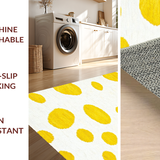 Ultra Soft Area Rug, Non Slip, Stain Resistant, Washable Area Rugs for Living Room, Bedroom, Vibrant Fluffy Novelty Mat(Yellow)