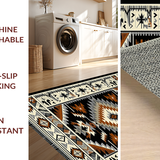 Bold Tribal Motifs with Earthy Tones(Black)