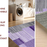 Ultra Soft Area Rug, Non Slip, Stain Resistant, Washable Area Rugs for Living Room, Bedroom, Dynamic Modern Fluid Artistry(Purple)