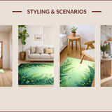 Ultra Soft Area Rug, Non Slip, Stain Resistant, Washable Area Rugs for Living Room, Bedroom, Fluffy Shag Nursery(Green)