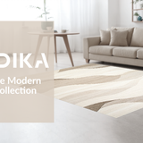 Ultra Soft Area Rug, Non Slip, Stain Resistant, Washable Area Rugs for Living Room, Bedroom, Rustic Warm Toned Shag Appeal(Beige)