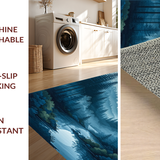 Chic Gray Tiled Motif(Blue)