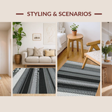 Elegant Linear Patterned Decor(Black)