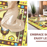 Ultra Soft Area Rug, Non Slip, Stain Resistant, Washable Area Rugs for Living Room, Bedroom, Lively Contemporary Floral Aesthetic(Brown)