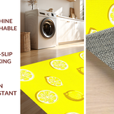 Ultra Soft Area Rug, Non Slip, Stain Resistant, Washable Area Rugs for Living Room, Bedroom, Joyful Modern Geometric Arrangement(Yellow)