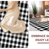 Inviting Earthy Plaid Fusion(Black)